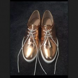 Zara rose gold shoes